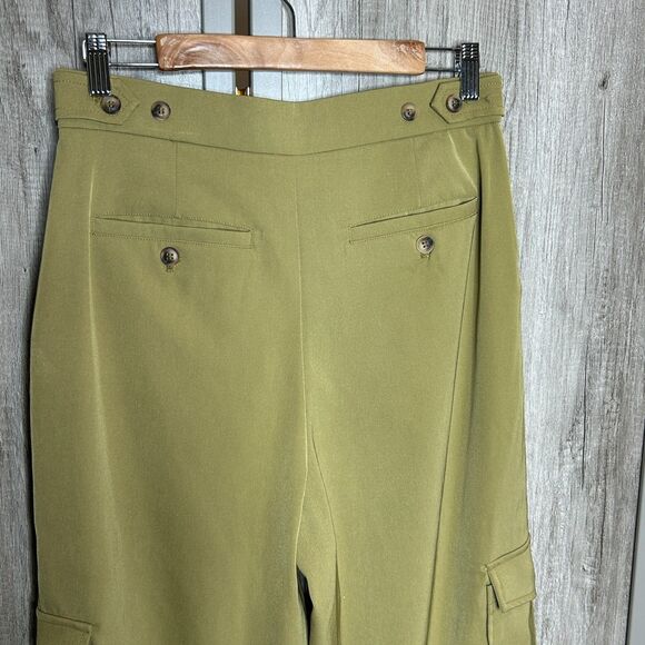 Avec Les Filles Pants Trousers Barre Cargo Pockets Olive Color - Picture 4 of 9